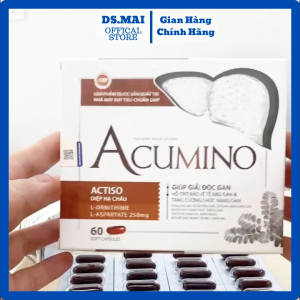 Acumino Tăng Cường Chức Năng Gan Thải Độc Giảm Mẩn Ngứa Mề Đay Nóng Trong Mụn Nhọt Do Gan