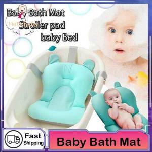 Foldable Baby Bath Tub Pad Kids Bathtub Pillow Infant Anti-Slip Baby Bath Seat Support Mat