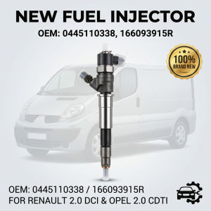 0445110338 166093915R New Diesel Fuel Injector For OPEL Vivaro A COMBI X83 For Renault Trafic II 2.0 CDTI 1995CCM Car Parts