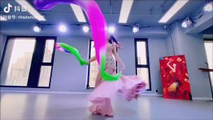 1 Pasang Kipas Tangan Kiri+Kanan Panjang 1.8m Untuk Belly Dance Tari Model Panjang