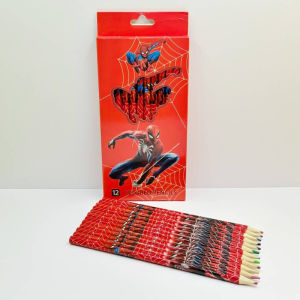 Hot Toys | Spider Man Cartoon 12 Color Pencil Random Multi Brand Mixed Color Pencil School Office Artist Drawing Pencil