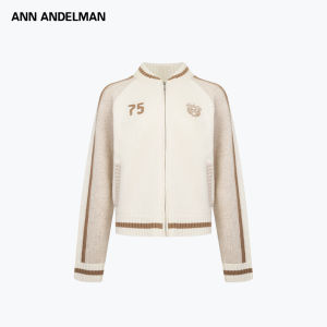 ANN ANDELMAN | Thickened Warm Knitted Baseball Jacket