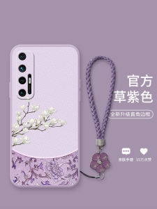 Creative Womens Style Full Cover Xiaomi 10S Phone Case Protective Shell Anti-Fall Pocket Magnolia Design Eco-Friendly TPU