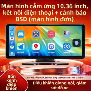 lushuntong | Hệ Thống Giám Sát Điều Hành 4-trong-1 Không Dây CarPlay HD Bốn Kênh