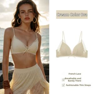 GAINREEL | French Lace Wireless Thin Breathable Push Up Bra
