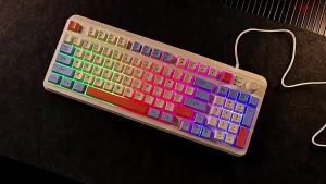 Bàn phím chơi Game có dây Led Rainbow - Keycap BPT - Phím cực êm không có tiếng Xunfox K82 \ FOREV FV-Q1S