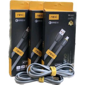 kabel data REXI KF01-C nano ceramic fast charging 2.4A⚡
