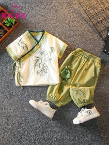 Bộ Trang Phục Truyền Thống Trung Quốc Cho Bé Trai Mùa Hè Mới Phong Cách Trung Hoa Cổ Điển Trang Phục Biểu Diễn Trung Thu