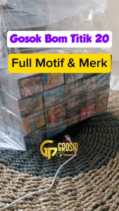 1000 Pcs Kupon Gosok Gosok Bom 20 Titik Mainan Gosokan Tengkorak Viral