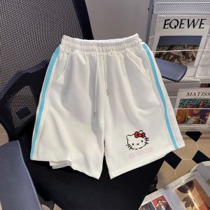 Hellokitty Sports Shorts Childrens Summer New Arrival Japanese Style Hello Kitty Print Casual Wide-Leg Half Pants Tide