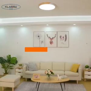 Đèn ốp trần trang trí và bổ xung ánh sáng cho phòng khách ngủ mọi không gian ánh sáng Led 3 chế độ màu