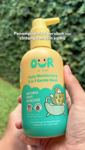 [DAPAT 2 PCS] Our in One Sabun Bayi 3 IN 1 Daily Moisturizing Gentle Wash 250ml