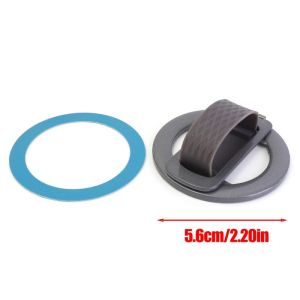 Magnetic Silicone Phone Stand 180° Flip Alloy Anti-Slip Desk Holder MagSafe Compatible for Video Calls Reading Travel
