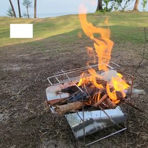 Bonfire BBQ Foldable Lightweight Stove Grill Stand