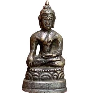 พระเชียงแสน สุโขทัย เนื้อสำริดแก่เงิน พระเครื่อง