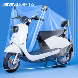 Seemetal minh bạch Áo Mưa Xe máy tính di động Áo Mưa Xe Máy