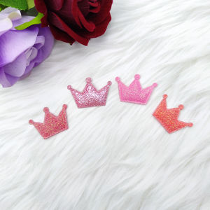 50pc Crown Cloth Sticker Handmade Hair Accessories Headwear Material Voltage Cloth Patch DIY Jewelry Accessories
