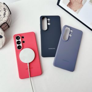 Samsung | Liquid Silicone Magnetic Case For Samsung Galaxy S26Ultra S26 Plus S26 S26+ MagSafe Wireless Charging Cover With Retail Package