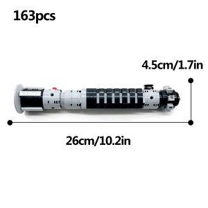 163PCS Space War Lightsaber Series Building Blocks Classic Movie Military Weapon Lightsabers Model Brick Toy Xmas Gift