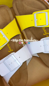 SURE FEET Healthy Sandals (SF1003) | Navy Brown Black Yellow x White | Comfortable & Supportive Orthopedic Sandals