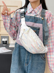 Good-looking Young Adult Chest Bag Female K-style Ins Style Niche Design Tassel Crossbody Bag Casual Easiest for Match Small Waist Bag