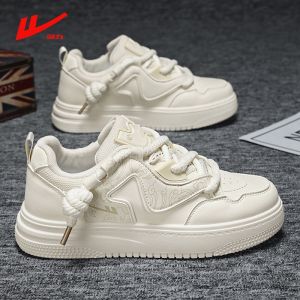 Warrior | Giày Sneaker Vải Nam Cổ Cao Tăng Chiều Cao Đế Dày Form Rộng