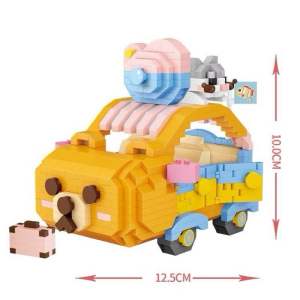 Đồ chơi lắp ráp mô hình lego Xe hoạt hình nhiều chi tiết/Cartoon car/Decor/Xe lưu động
