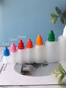ขวดบีบหยดขนาด 3ml. 5ml. แพค 1ชิ้น/10ชิ้น/100ชิ้น มีจุกหยด พลาสติกPE มีหลากหลายสี บีบใช้งานง่าย บรรจุของเหลว ใส่น้ำหอม สีน้ำ กาวน้ำ ยาหยอดตา