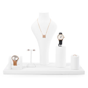 Oirlv Jewelry Display Set Ring Earrings Bracelet Necklace Watch Display Stand Storage Organizer Jewelry Organizer Jewelry Storage Stand TT056