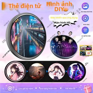 Huy Hiệu Điện Tử Anime Năng Động Màn Hình Kỹ Thuật Số Dành Cho Người Hâm Mộ Otaku Và Bạn Bè Phụ Kiện Thông Minh M3