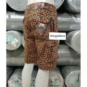 CELANA CARGO PENDEK//CELANA PENDEK PRIA//HUGOBLESS//CARGO MOTIF LEOPARD
