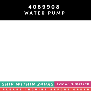 4089908 4089908NX 4024845 3800495 WATER PUMP [LIMITED STOCK. READY TO SHIP WITHIN 24HRS.] FOR CUMMINS ENGINE PART