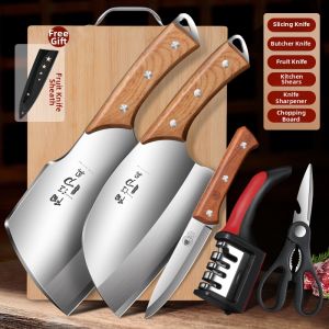 Sharp Round-Headed Dual-Use Knife for Chopping and Cutting