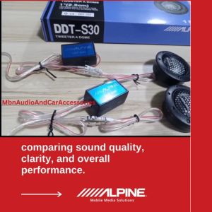 Alpine Balance Dome Tweeter Universal Mount 1Inch Car Audio Dome Tweeter Speaker180w Max Power