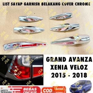 List Sayap Garnish Belakang Grand Avanza Xenia Veloz 2015 2017 2018 Cover Chrome .