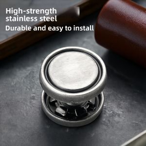 FEIZHUXIANSEN | Stainless Steel Rivet Buckles for Mens Sandals Removable