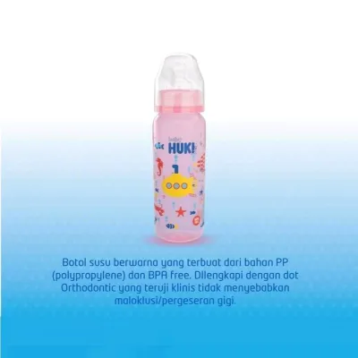 HUKI Botol PP SP Ground Empeng gepeng 60/120/240 Ml
