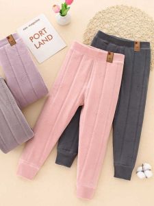 Thickened Flannel Childrens Cotton Pants Thermal Underwear for Autumn And Winter Male And Female Kids School Uniform Essentials