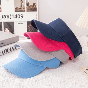 เบสบอลหมวกผู้หญิงผู้ชายที่ว่างเปล่าด้านบนหมวกกีฬากลางแจ้ง Sun หมวกบังแดดหมวกเทนนิสหญิง Sun Visor Sunhat ครีมกันแดด Party Club ใหม่