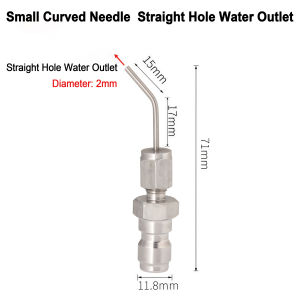 High Pressure Cleaning Needle Nozzle - 2.0mm Straight/Side Jet for Water Heater Tanks & AC Units Cleaning Tool