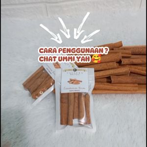 KAYU MANIS STIK / BATANG KAYU MANIS / CINNAMON STICK MURNI non KAPSUL ORIGINAL KUALITAS SUPER 100% ASLI REMPAH KUALITAS PREMIUM uk. SACHET