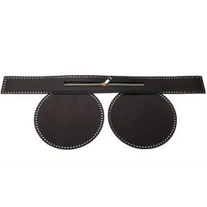 3Pcs Pu Leather Handmade Bag Accessories DIY Knitted Bag Bucket Bag Bottom Leather Handmade Bag Making Accessories