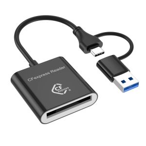 10Gbps USB3.2 Gen2 Đầu Đọc Thẻ CFexpress Loại B Bộ Chuyển Đổi Di Động Loại A-C Cho Windows XP MAC OS Đầu Đọc Thẻ Nhớ Di Động