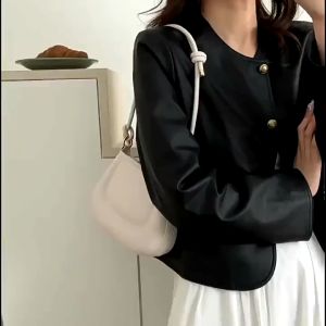 infinitebagshop(IN1981) กระเป๋าหนังสะพายทรงกล่อง ปรับสายได้ สไตล์เกาหลี