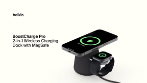 Đế sạc không dây 2 trong 1 Belkin BoostCharge Pro Magsafe 15W (Qi2)