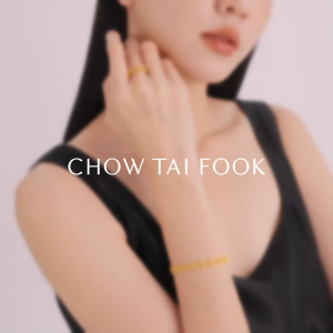 CHOW TAI FOOK 999 24K Pure Gold Non-adjustable Four Leaf Clover Ring F230200