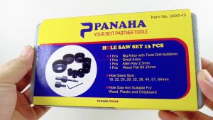 Mata Bor Kayu PVC Baja Ringan 19-64mm Hole Saw Panaha 13pcs