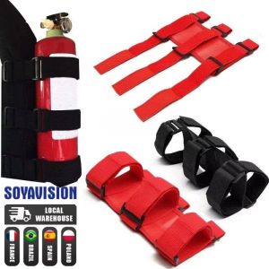 for Jeep Wrangler TJ JK JL 97-18 Adjustable Extinguisher Mount Strap Oxford Cloth Car Roll Bar Fire Extinguisher Holder Belt