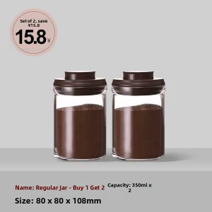 Ankou | One-way Venting High-borosilicate Glass Coffee Bean/ Powder Seal Canister
