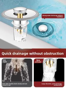 YEMO | Anti-Backflow Pop-Up Drain Stopper for Small Basin